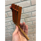 RARE Antique Halloween German Devil Head Ratcheting Wooden Noisemaker Crepe