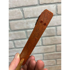 RARE Antique Halloween German Devil Head Ratcheting Wooden Noisemaker Crepe