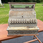 Antique Michigan Brand Nickel-Plated Brass Cash Register General Store