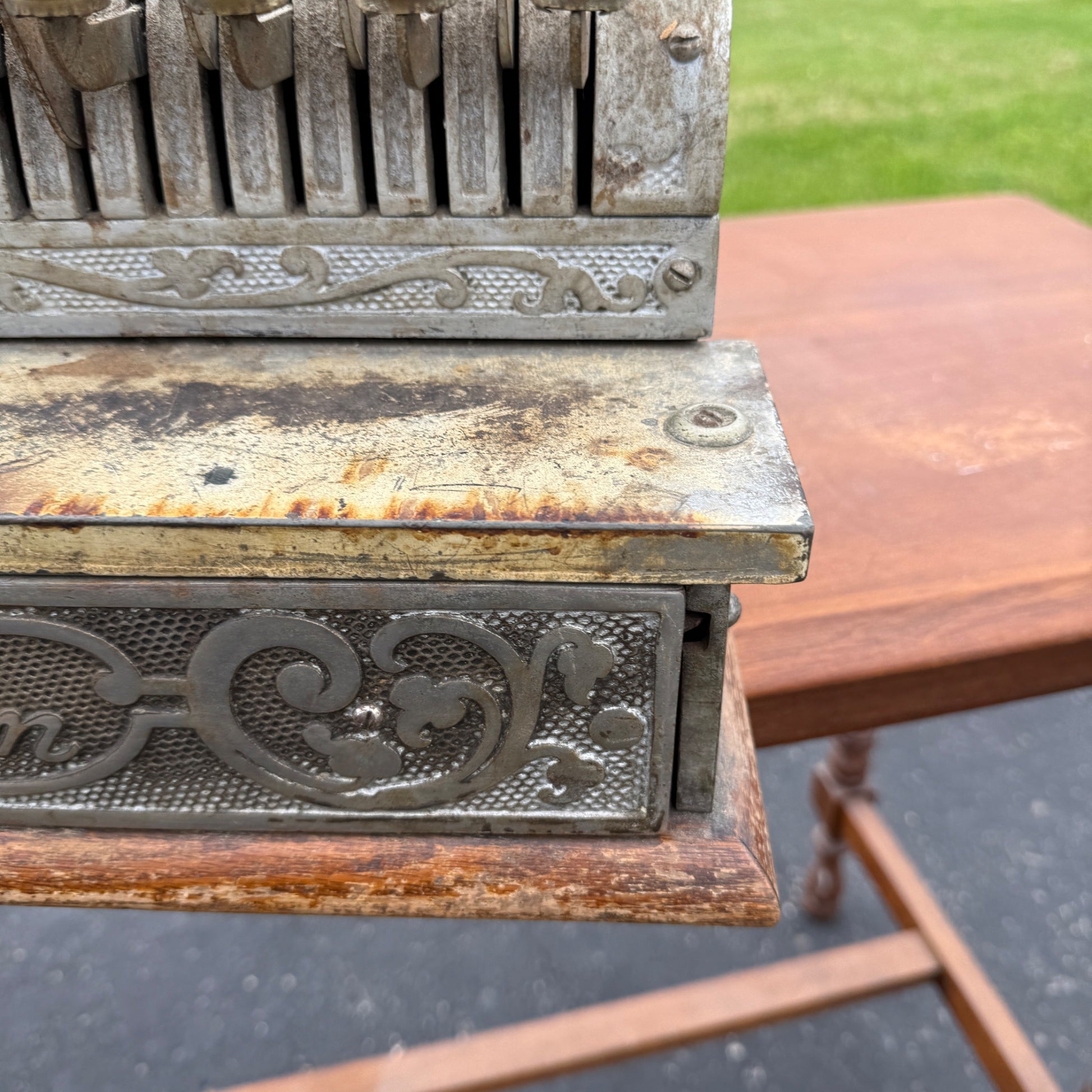 Antique Michigan Brand Nickel-Plated Brass Cash Register General Store