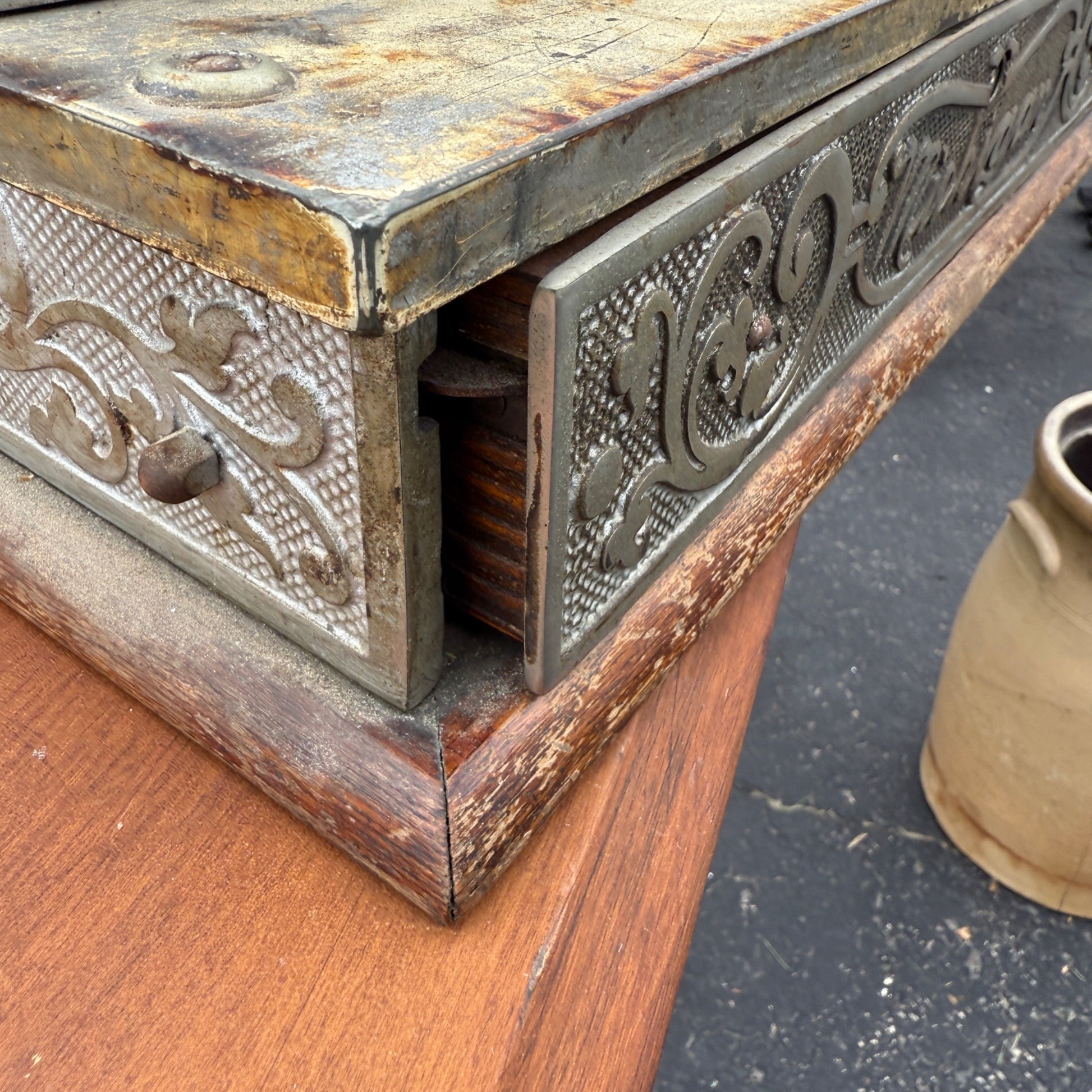 Antique Michigan Brand Nickel-Plated Brass Cash Register General Store