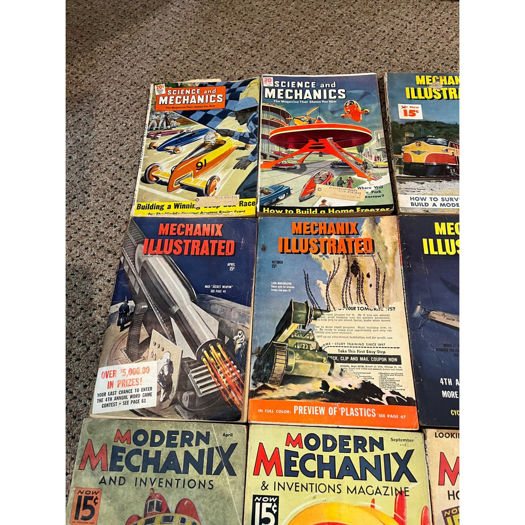 Vintage 1930s Lot (29) Popular Mechanics Magazines Science Modern Mechanix ++