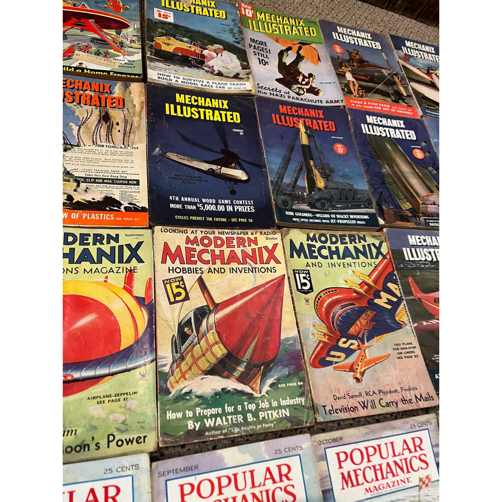 Vintage 1930s Lot (29) Popular Mechanics Magazines Science Modern Mechanix ++