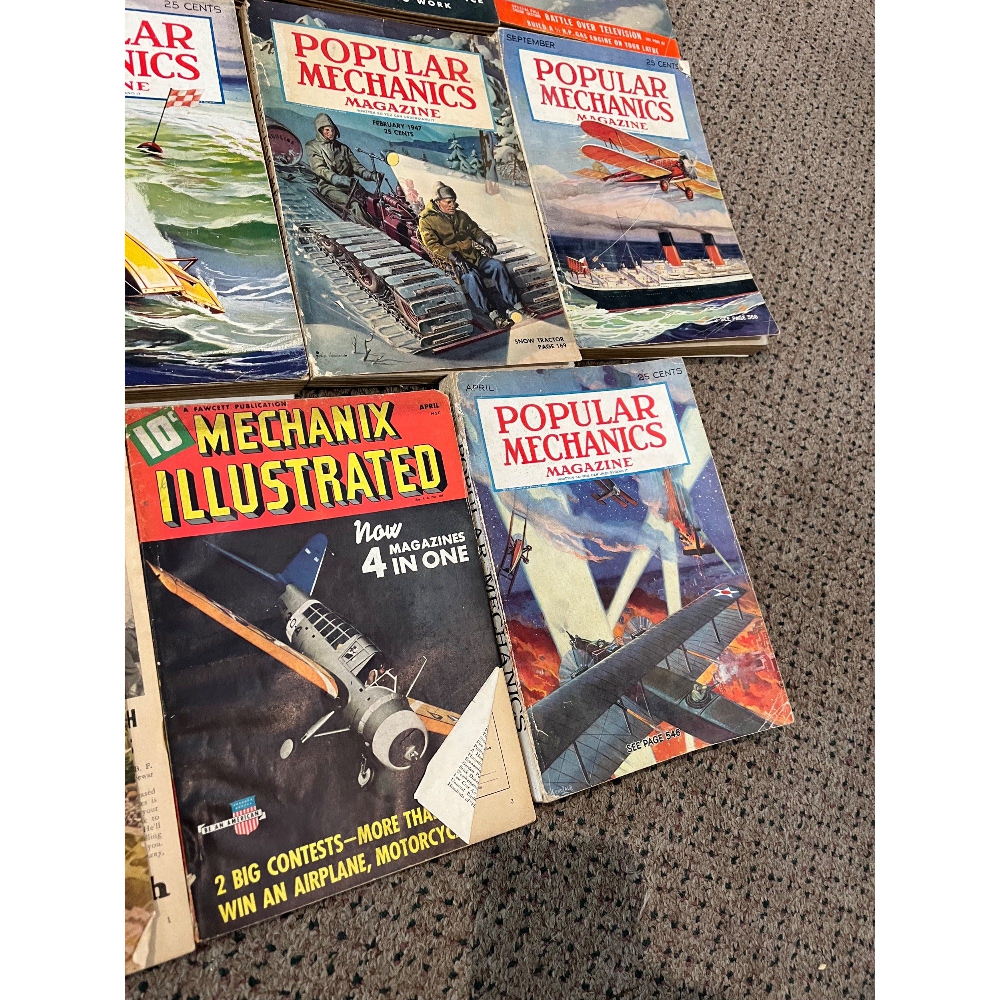 Vintage 1930s Lot (29) Popular Mechanics Magazines Science Modern Mechanix ++