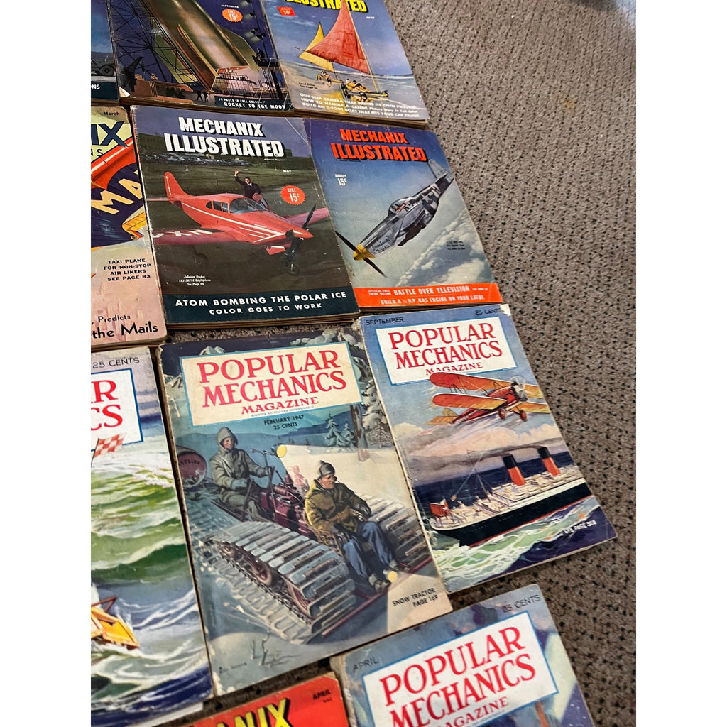 Vintage 1930s Lot (29) Popular Mechanics Magazines Science Modern Mechanix ++
