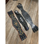 Original Vintage 1930s Leather Motorcycle Kidney Belts Folk Art Americana Garage