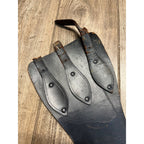 Original Vintage 1930s Leather Motorcycle Kidney Belts Folk Art Americana Garage