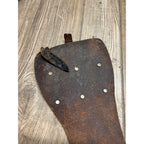 Original Vintage 1930s Leather Motorcycle Kidney Belts Folk Art Americana Garage