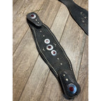 Original Vintage 1930s Leather Motorcycle Kidney Belts Folk Art Americana Garage