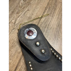Original Vintage 1930s Leather Motorcycle Kidney Belts Folk Art Americana Garage