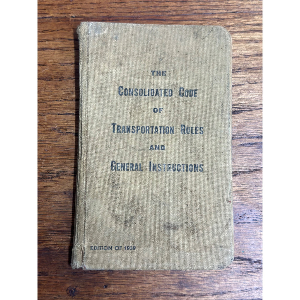 1939 The Consolidated Code Of Transportation Chicago Milwaukee St Paul Railroad