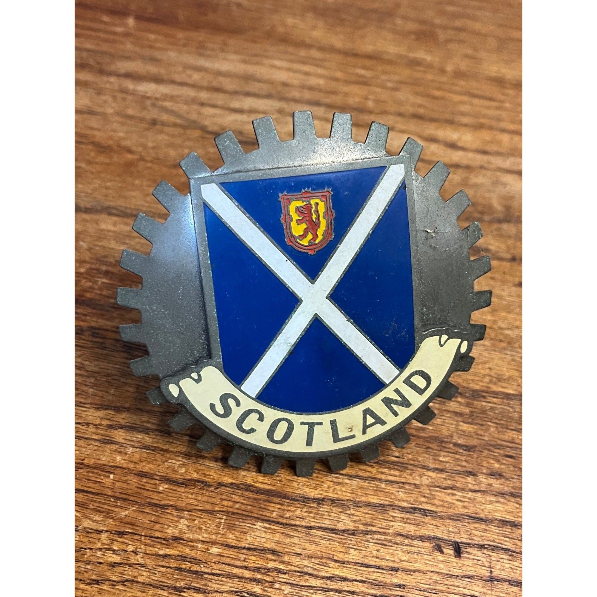 Vintage Scotland Automobile Car Grille Badge Emblem - King's Intl NYC