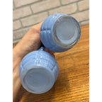 Vintage Euclid Coffee Grenade Style Salt Pepper Shakers Blue