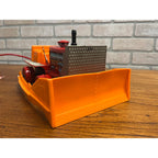 Vintage 1960s Cragston Tin Litho Bulldozer Battery Operated Toy - Japan