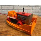 Vintage 1960s Cragston Tin Litho Bulldozer Battery Operated Toy - Japan