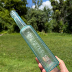 Lanman & Kemp Aqua Cod Liver Oil Bottle New York, Early Ca. 1890 type bottle