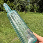 Lanman & Kemp Aqua Cod Liver Oil Bottle New York, Early Ca. 1890 type bottle