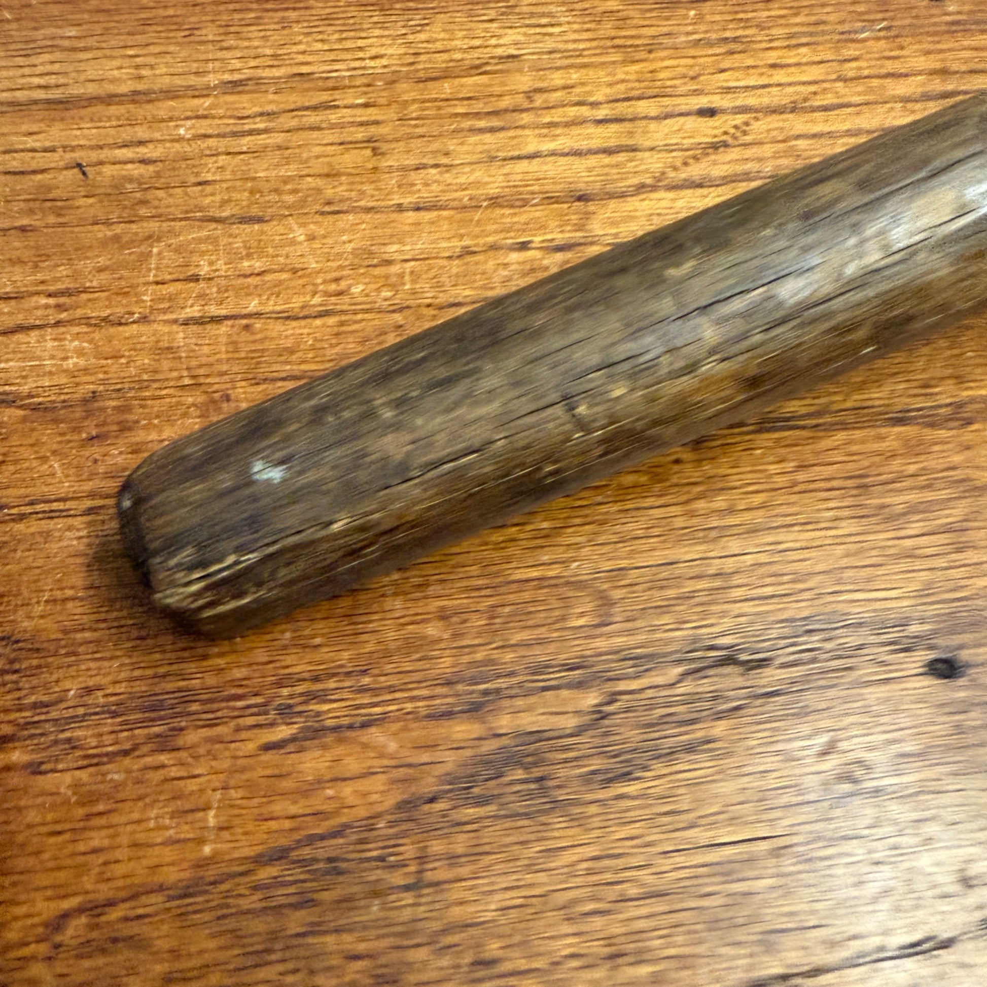 Original Antique 17th Century European Forged Iron Axe w/ Wood Handle