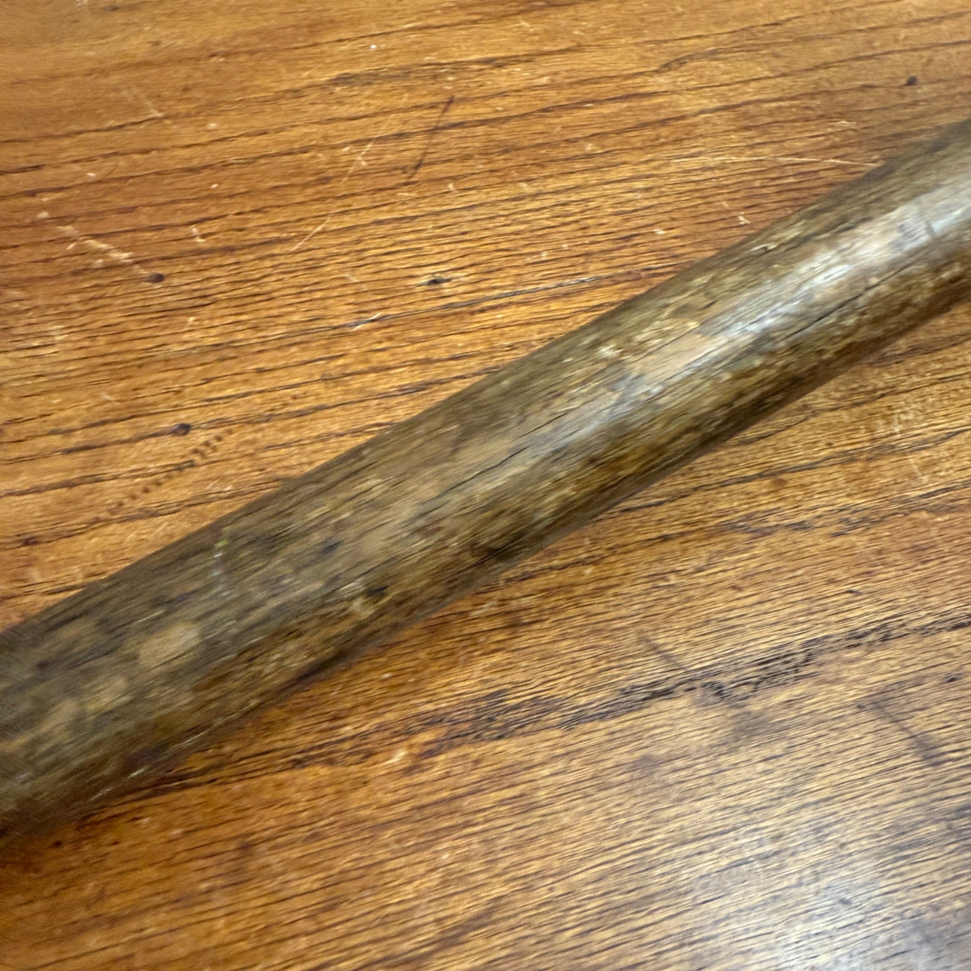 Original Antique 17th Century European Forged Iron Axe w/ Wood Handle