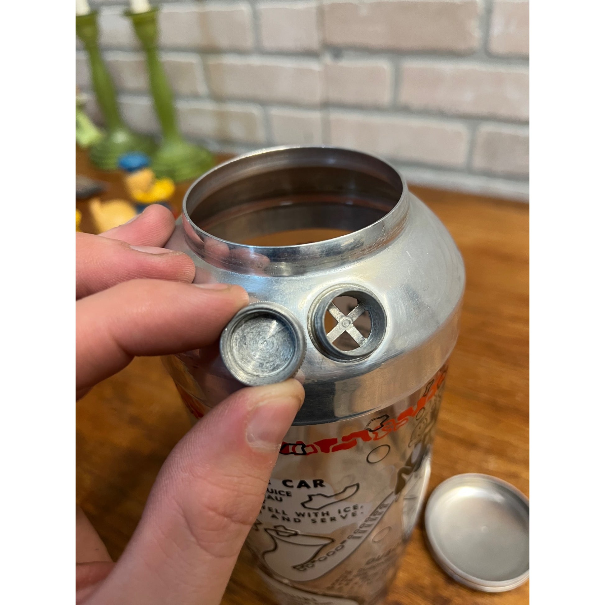 Vintage Cocktail Shaker Roaring 20’s Jazz Bar Recipes Barware Retro  Hazel Atlas?