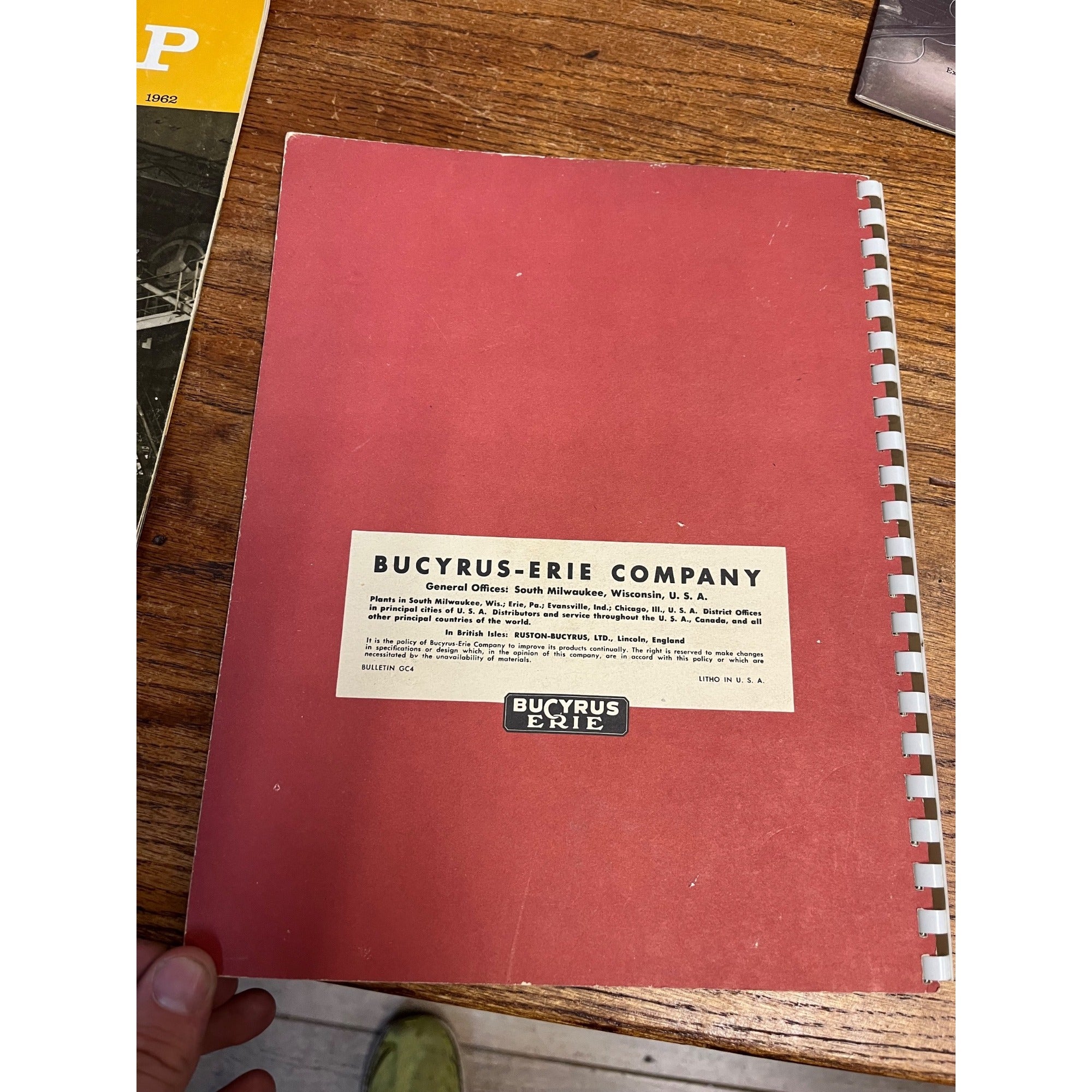 Vintage 1940s Bucyrus-Erie General Catalog Cavating, Drilling, & Equipment