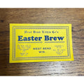 Prohibition Easter Brew Beer Bottle Label U-Permit West Bend Lithia Wis YELLOW