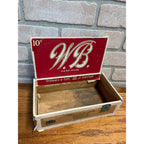 Vintage W.B. Wooden Cigar Box William Blunk's Milwaukee Wisconsin Wis