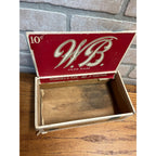 Vintage W.B. Wooden Cigar Box William Blunk's Milwaukee Wisconsin Wis