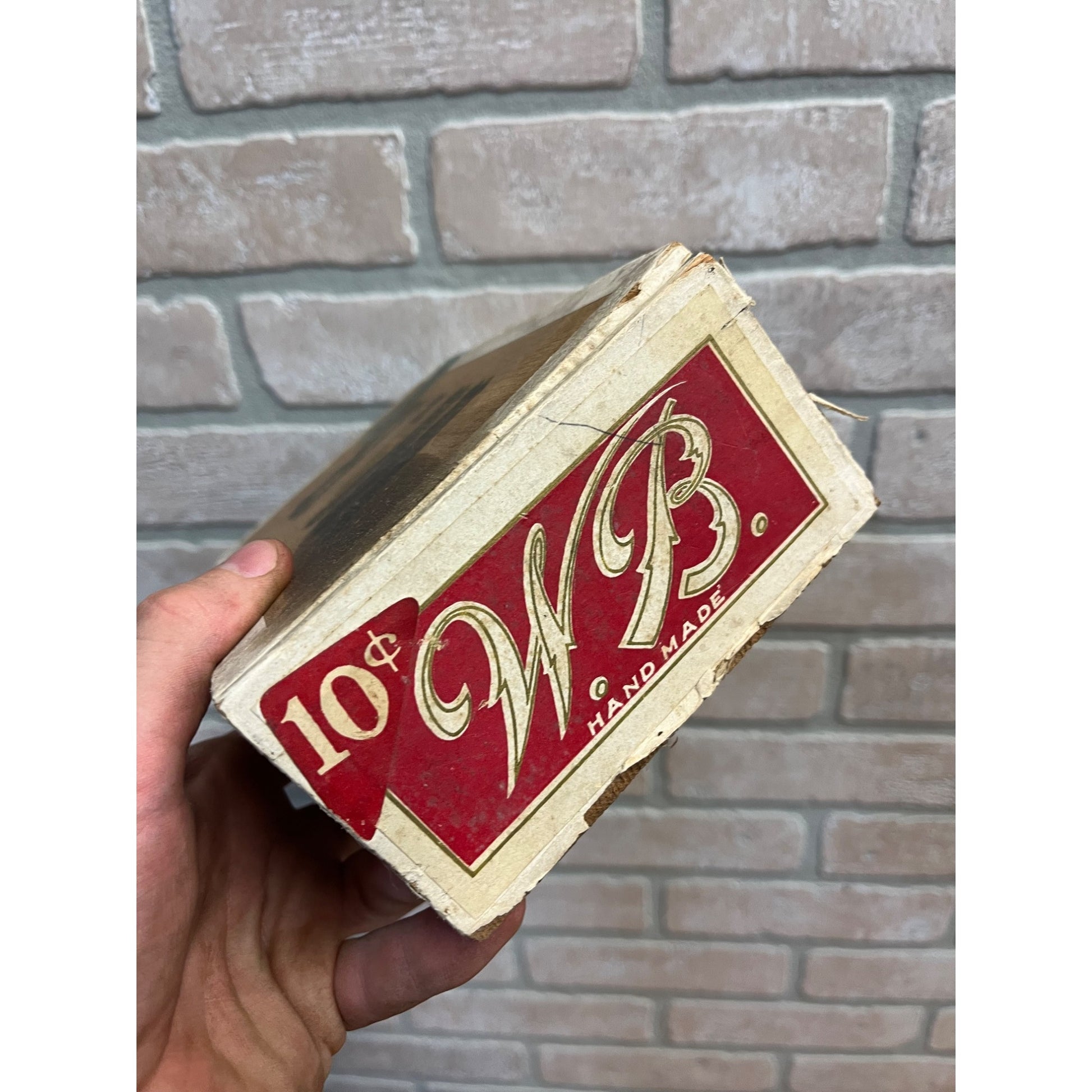 Vintage W.B. Wooden Cigar Box William Blunk's Milwaukee Wisconsin Wis