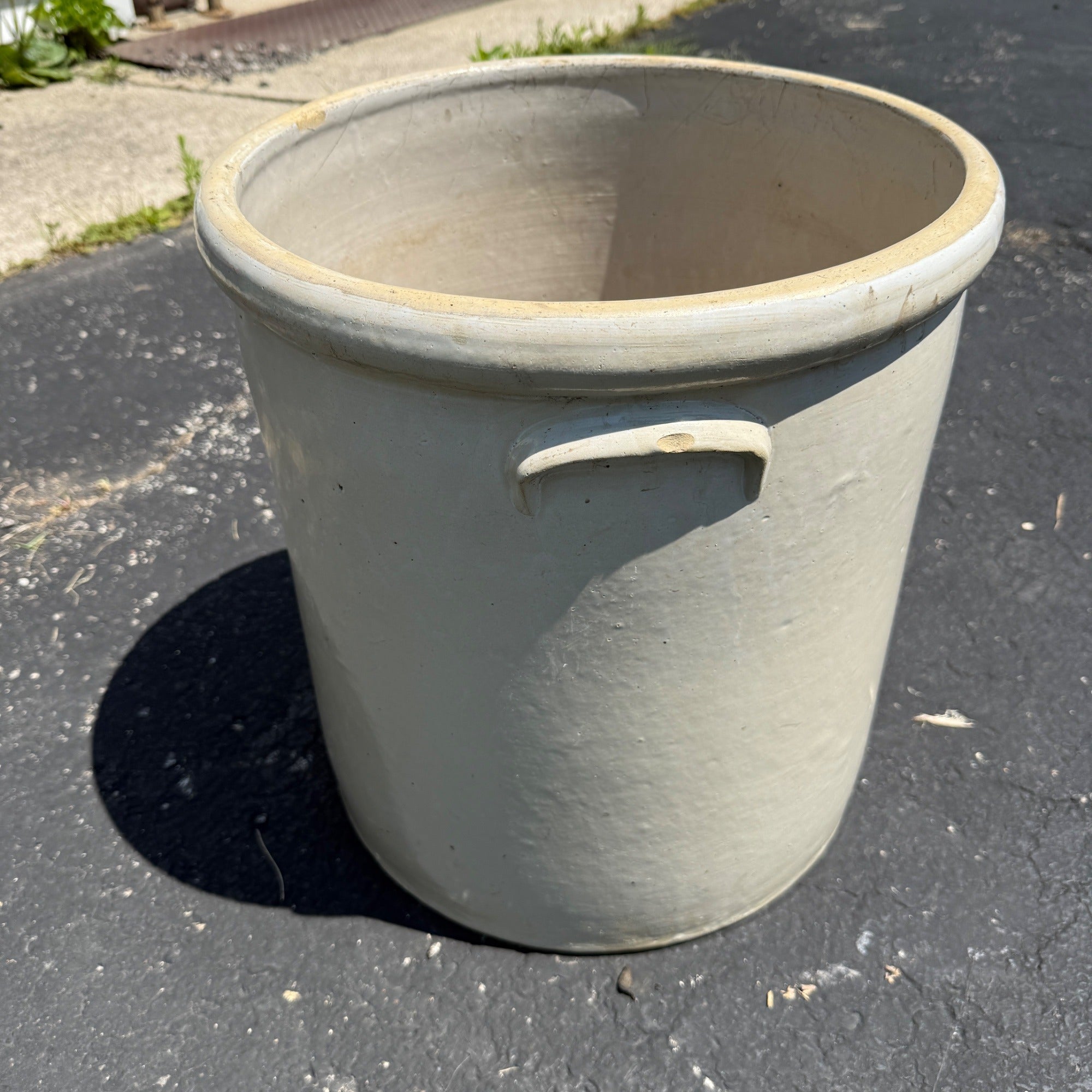 Red Wing 10 Gallon Birch Leaf Leaves Crock Stoneware Unsigned