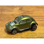 Vintage 1967 Hot Wheels Redline Custom VW Volkswagen Bug TOUGH Olive -- CLEAN