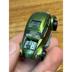 Vintage 1967 Hot Wheels Redline Custom VW Volkswagen Bug TOUGH Olive -- CLEAN