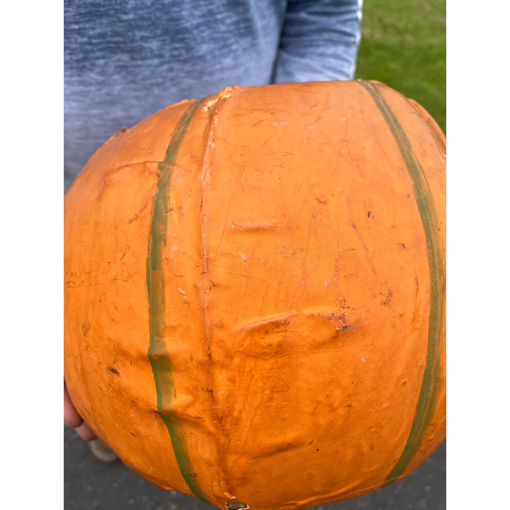 RARE Antique 1920s Halloween German Jack O Lantern JOL Candle Holder Large 11.5"