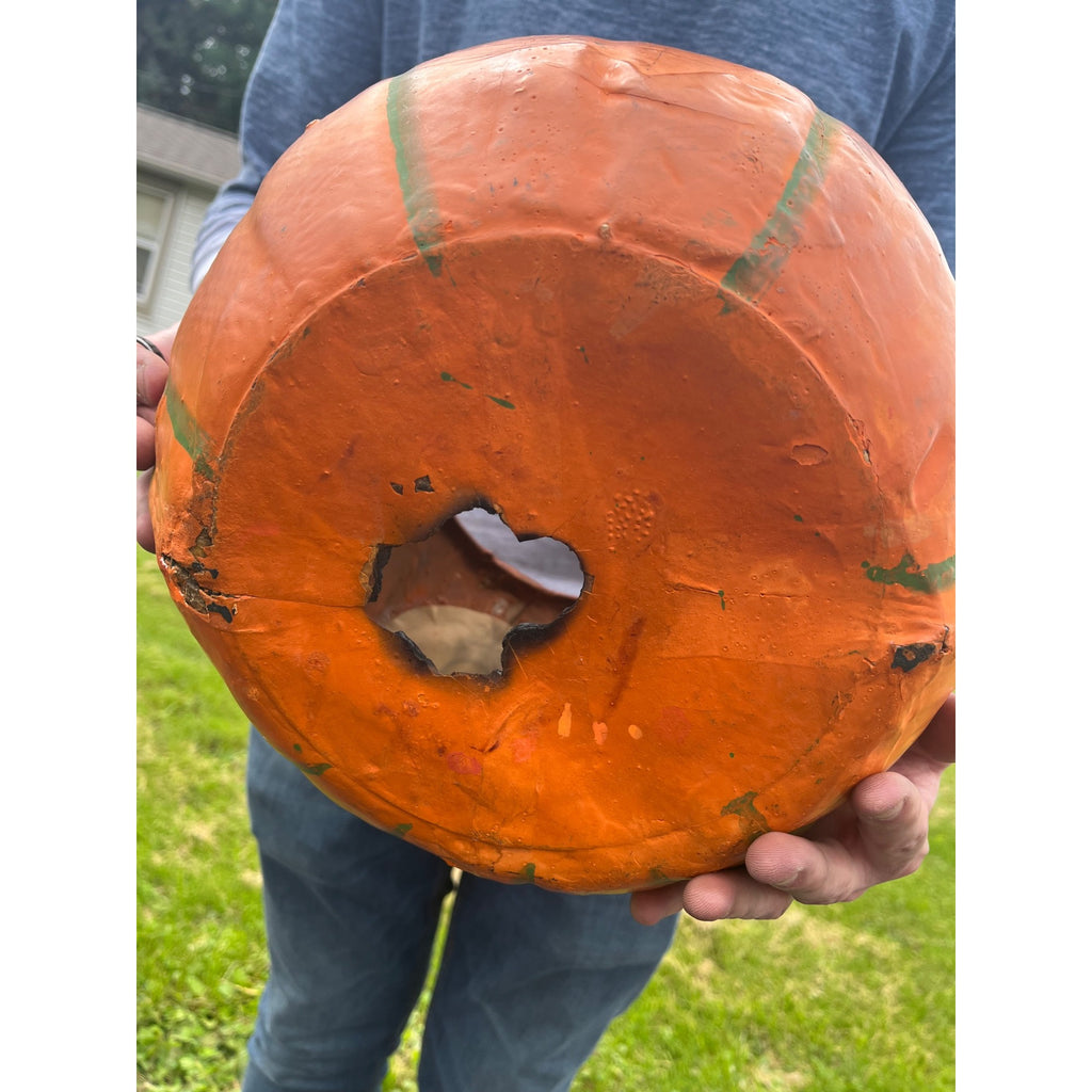 RARE Antique 1920s Halloween German Jack O Lantern JOL Candle Holder Large 11.5"