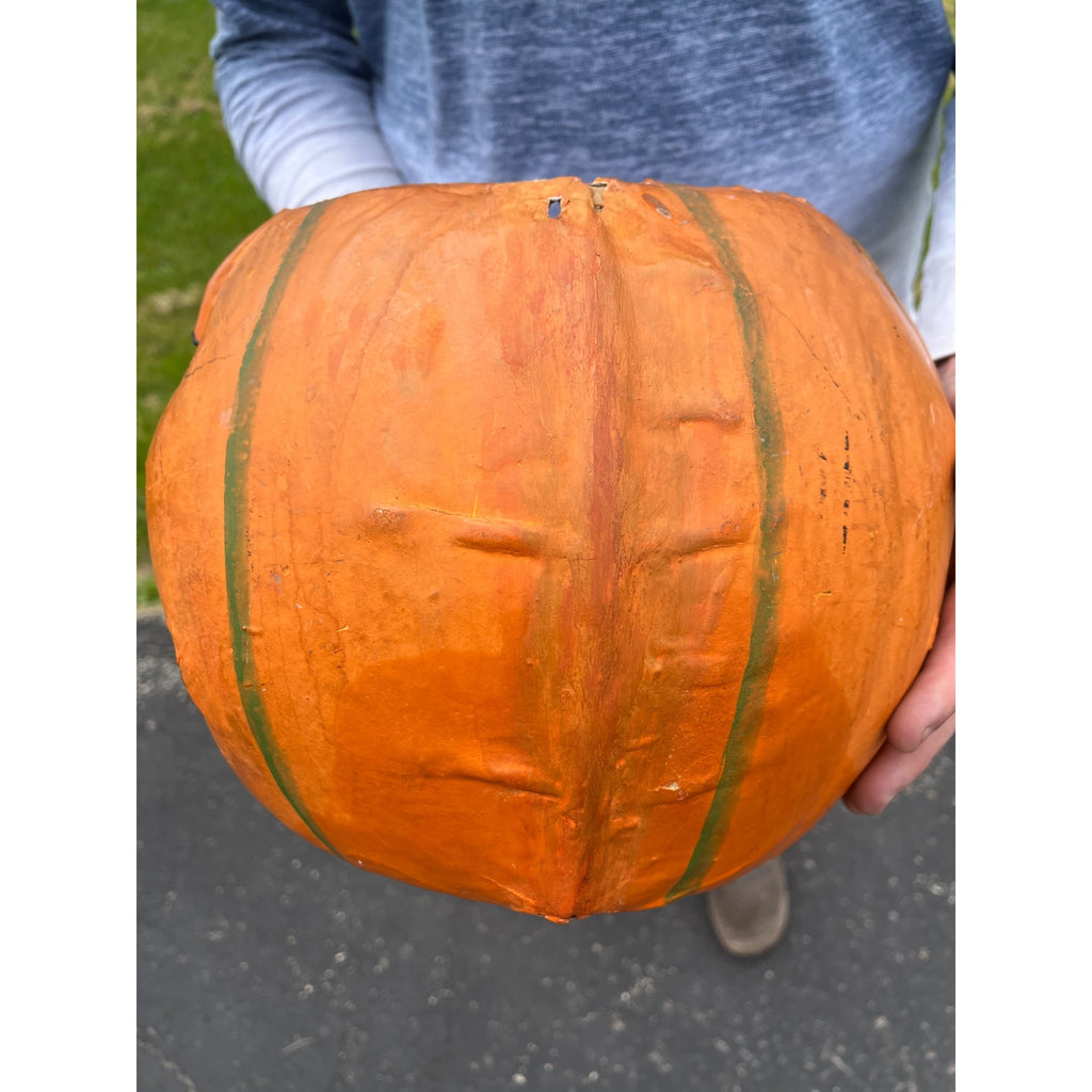RARE Antique 1920s Halloween German Jack O Lantern JOL Candle Holder Large 11.5"