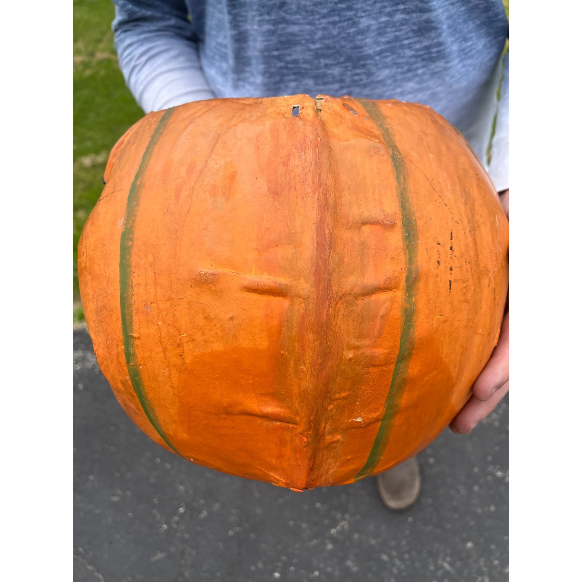 RARE Antique 1920s Halloween German Jack O Lantern JOL Candle Holder Large 11.5"