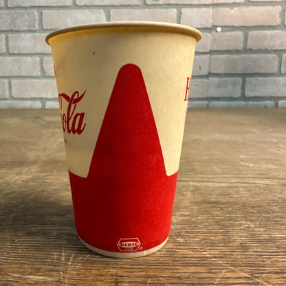 Vintage 7oz Have A Coke Coca Cola  Paper Wax Cup Soda Dixie