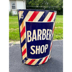 Antique Curved Porcelain Barber Shop Advertising Trade Sign Marvy