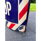 Antique Curved Porcelain Barber Shop Advertising Trade Sign Marvy