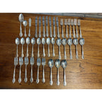 Vintage 1959 Wm Rogers IS Silver Plate Moonlight Lovelight 38pc Set