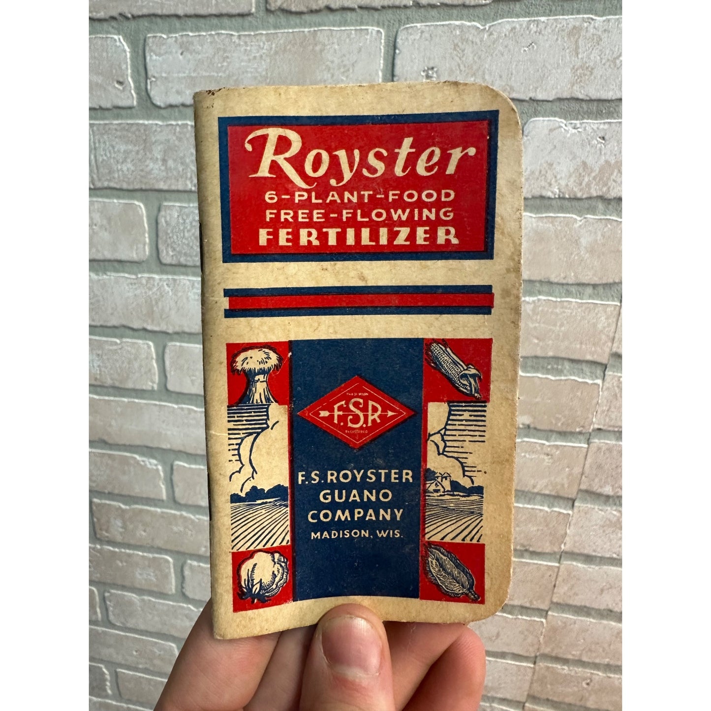 Vintage 1953 Royster Fertilizer Advertising Farm Calendar Notepad Madison Wis