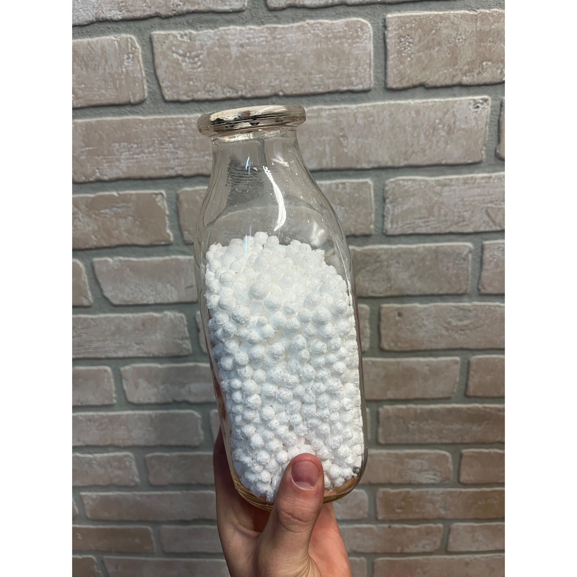 Vintage Barton Dairy Wisconsin WI Wis ACl Quart Milk Bottle RARE Ice Skating