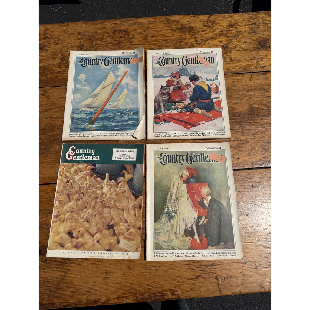 Vintage Country Gentleman Magazine Lot of 4 1920s 1950s Farm Paper Ephemera