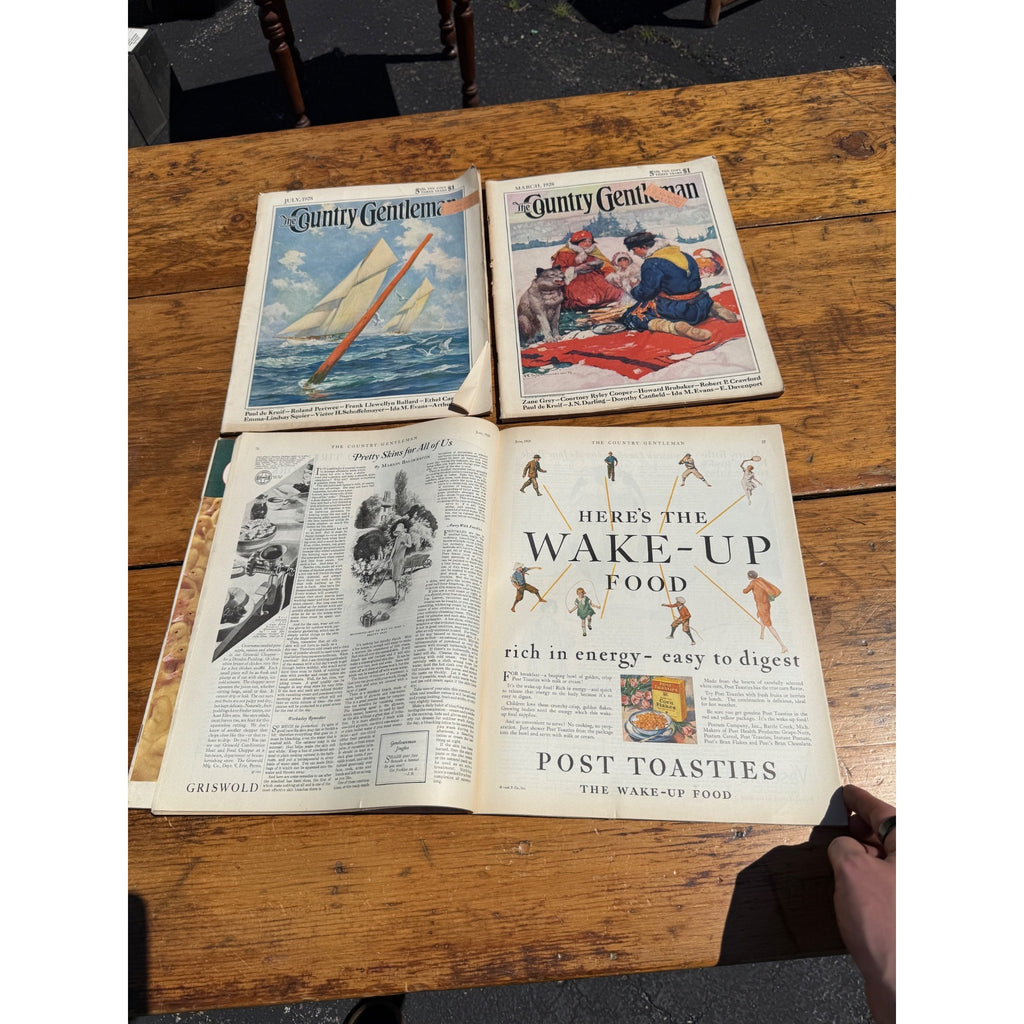 Vintage Country Gentleman Magazine Lot of 4 1920s 1950s Farm Paper Ephemera