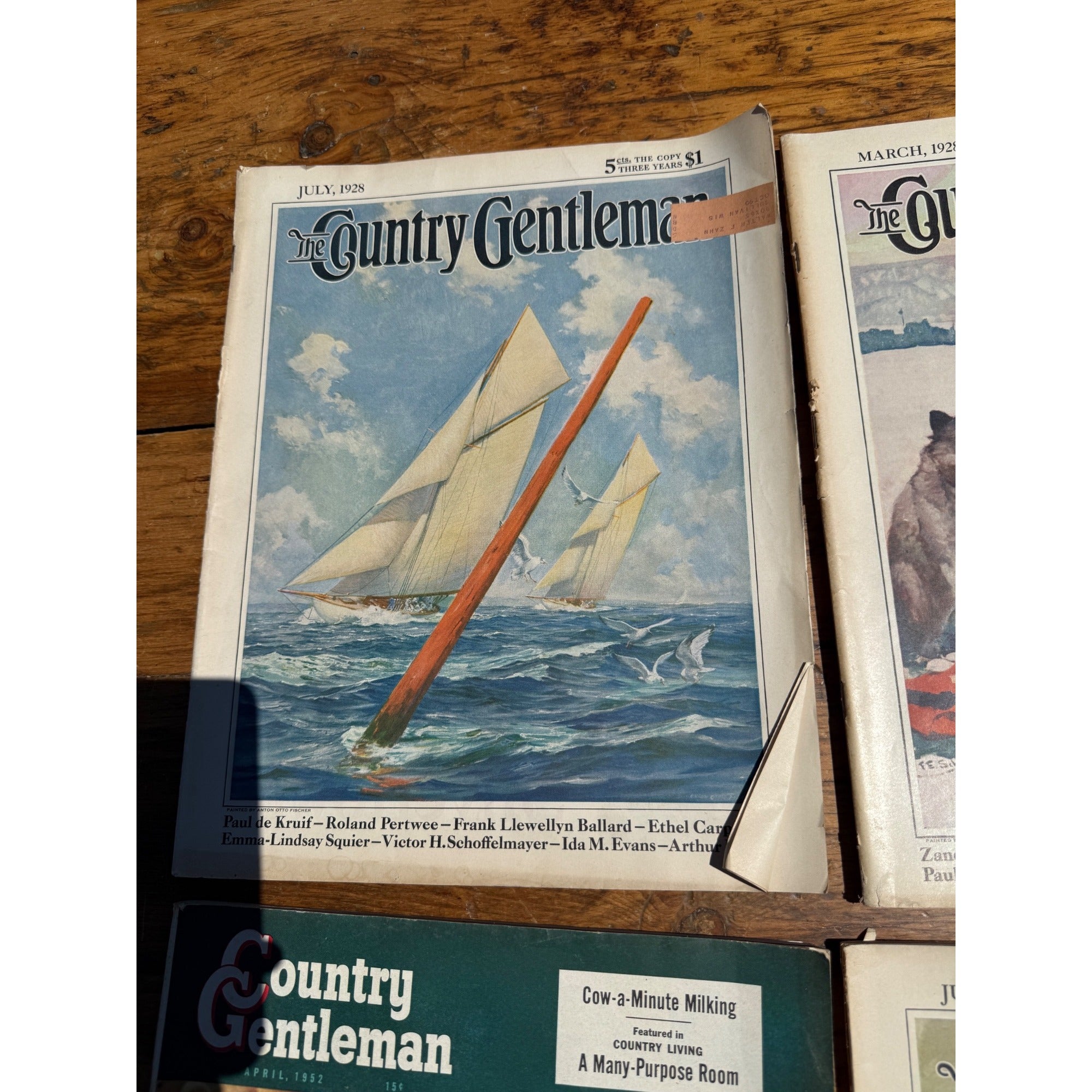 Vintage Country Gentleman Magazine Lot of 4 1920s 1950s Farm Paper Ephemera