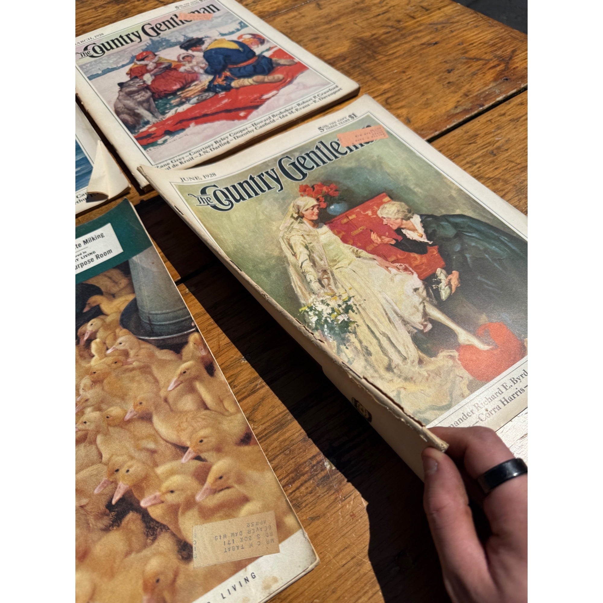 Vintage Country Gentleman Magazine Lot of 4 1920s 1950s Farm Paper Ephemera