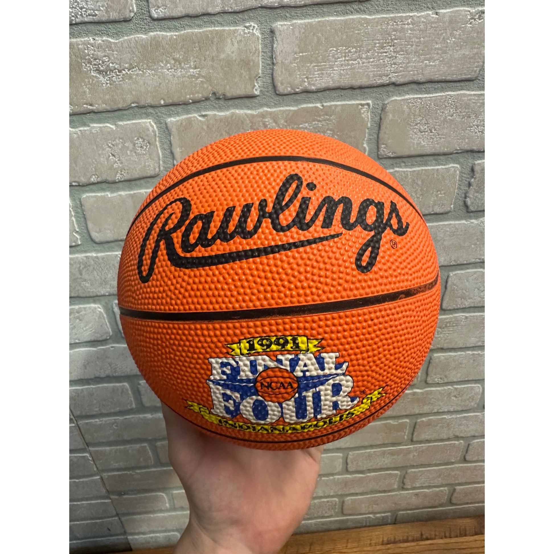 Rawlings Official 1991 NCAA Final Four Indianapolis 7" Mini-Basketball, Duke 1st