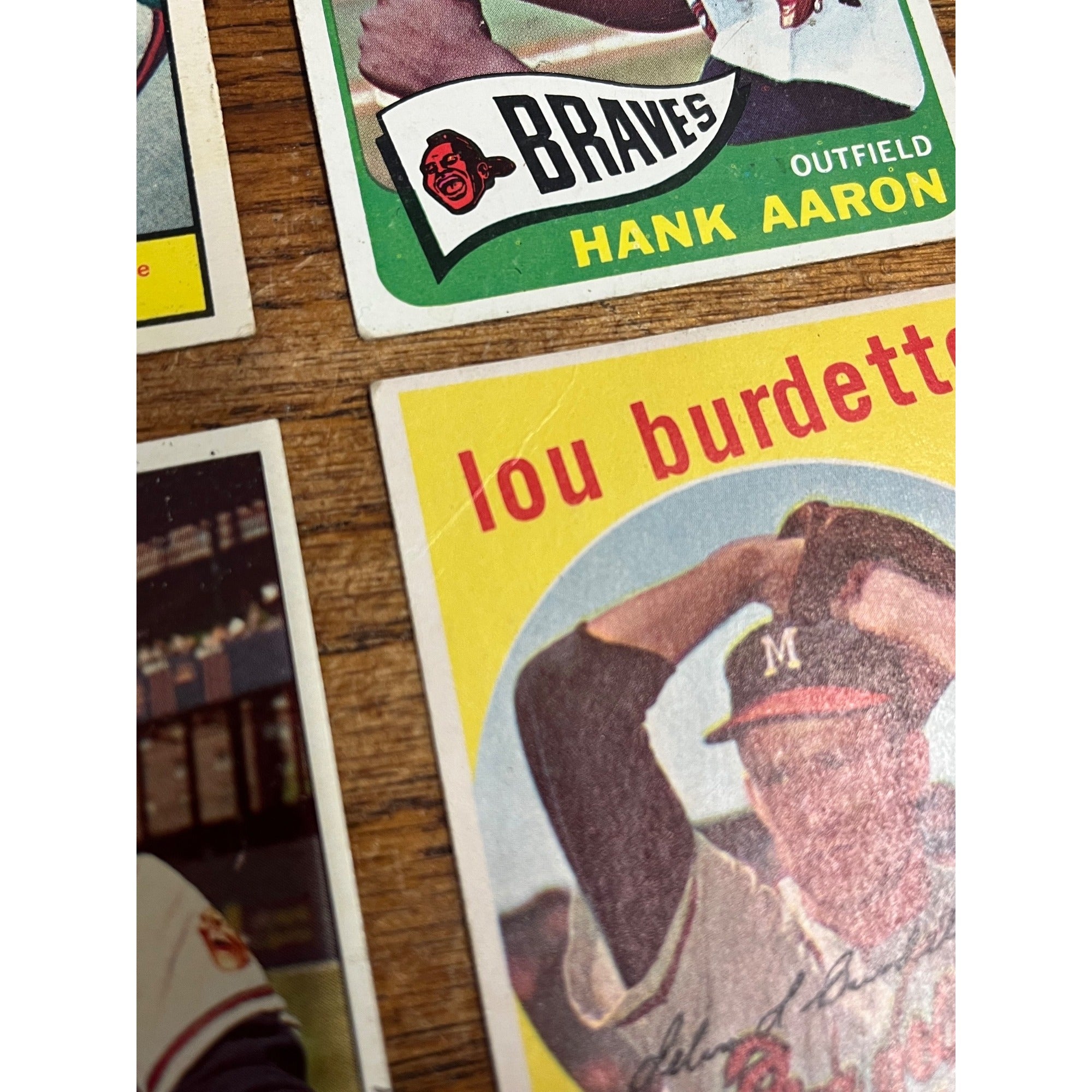 Vintage 1950s-60s Topps Milwaukee Braves Baseball Card Lot Hank Aaron, Spahn, Mathews ++
