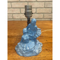 Vintage 1930s LE Smith Blue Glass Ballet Dancers Ladies Boudoir Lamp Parts/Repair