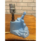 Vintage 1930s LE Smith Blue Glass Ballet Dancers Ladies Boudoir Lamp Parts/Repair